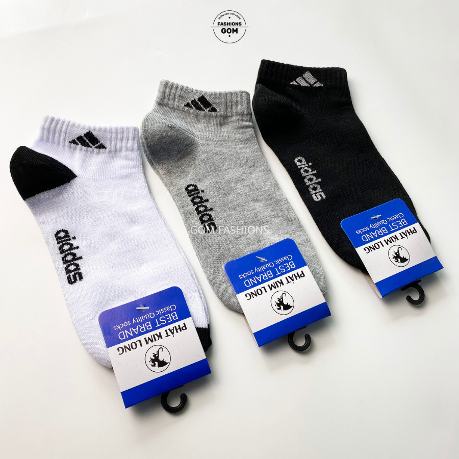 Set 5 đôi vớ cổ ngắn nam nữ hàng VNXK, tất cổ thấp chất liệu cotton dày dặn thoáng mát khử mùi - ADINGAN-CB5