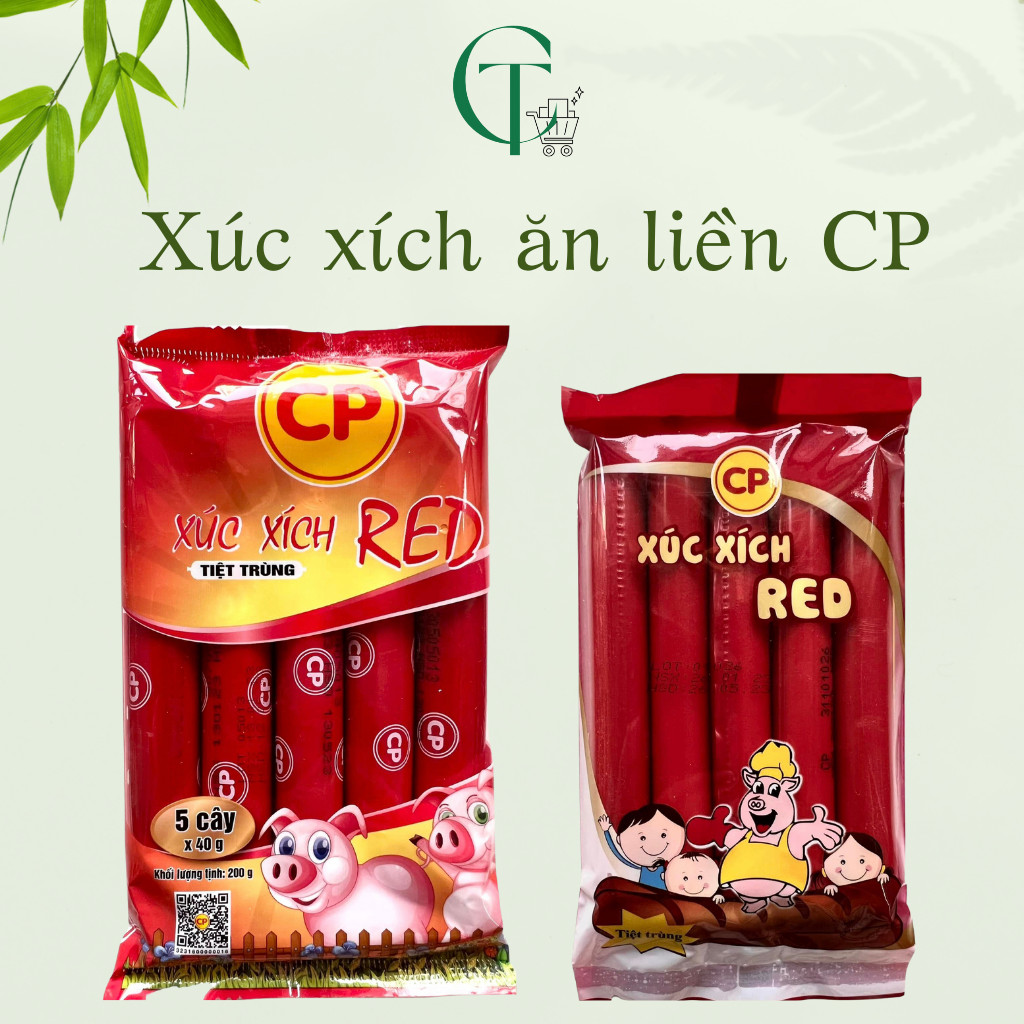 Xúc xích tiệt trùng ăn liền CP Red (gói 5 cây)