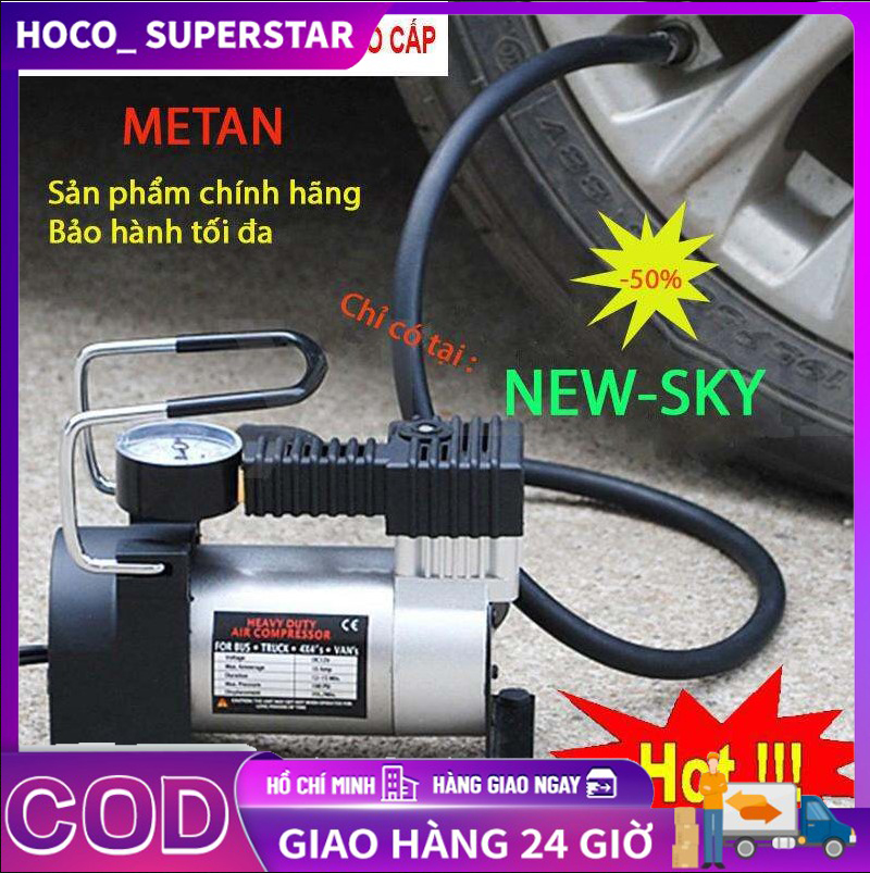 Máy nén khí mini 12V Bơm hơi Ô tô Xe máy Xe đạp Điện Máy bơm lốp bằng khí nén Trọng lượng nhẹ Tay cầm chắc chắn Chân đế chống va đập Dễ dàng Di chuyển Máy móc