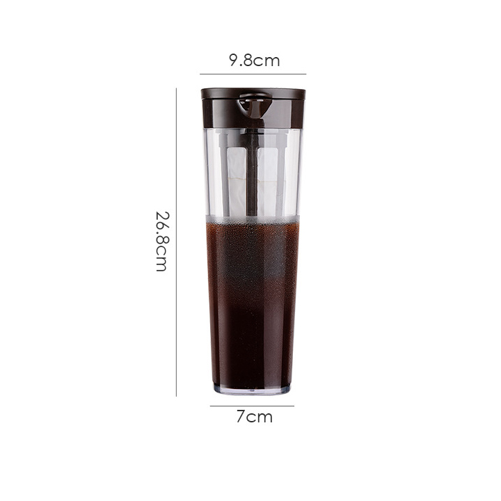 Bình pha cafe COLD BREW (cà phê ủ lạnh) nhựa nguyên sinh ABS 1.1L AHAHOME