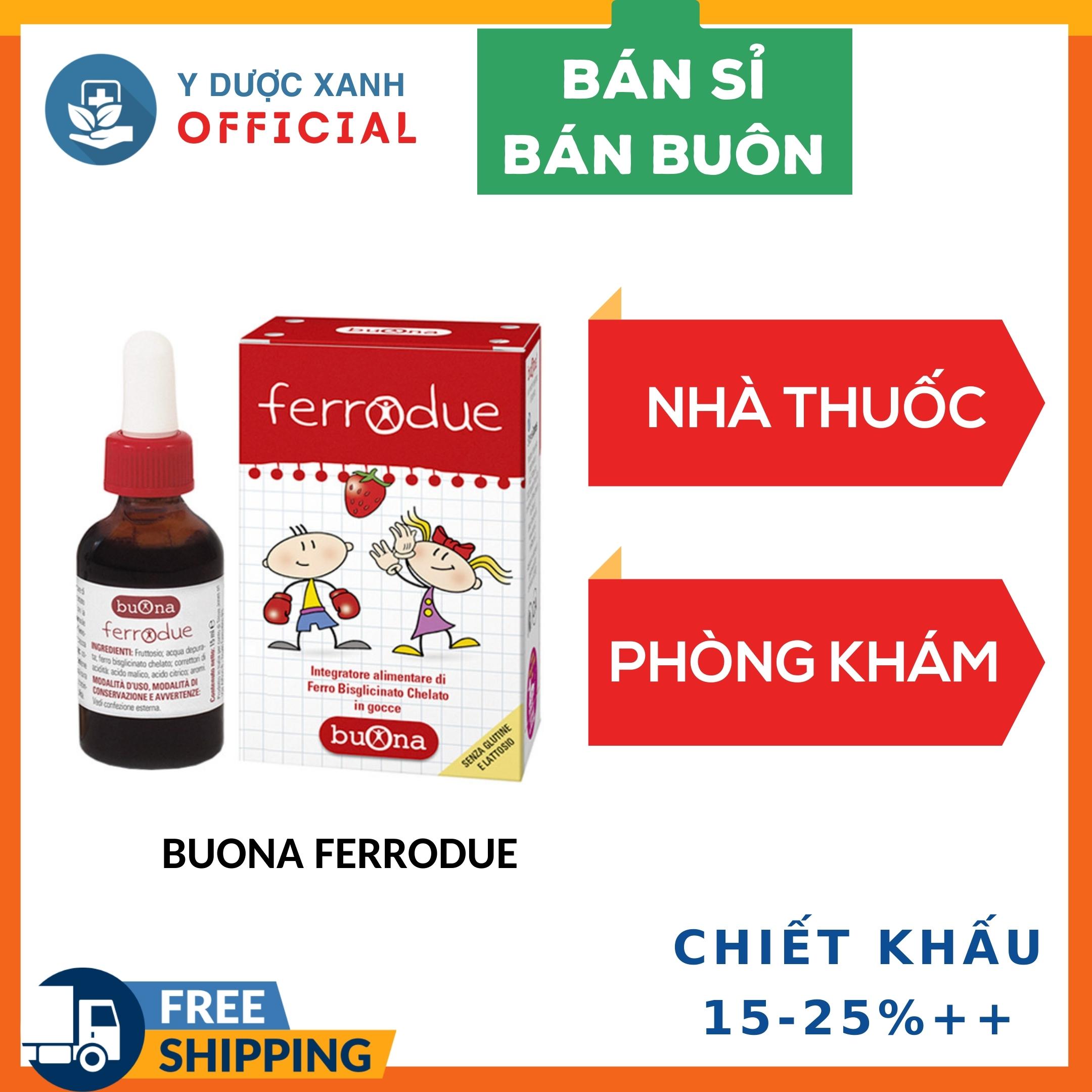 Clinics, pharmacists - buona ferrodue 15ml from italy, iron drops for children - green medicine