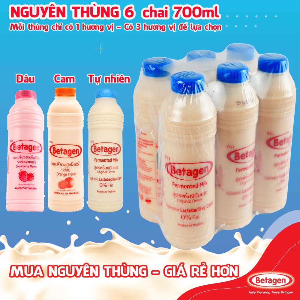 Thùng sữa chua uống Betagen
