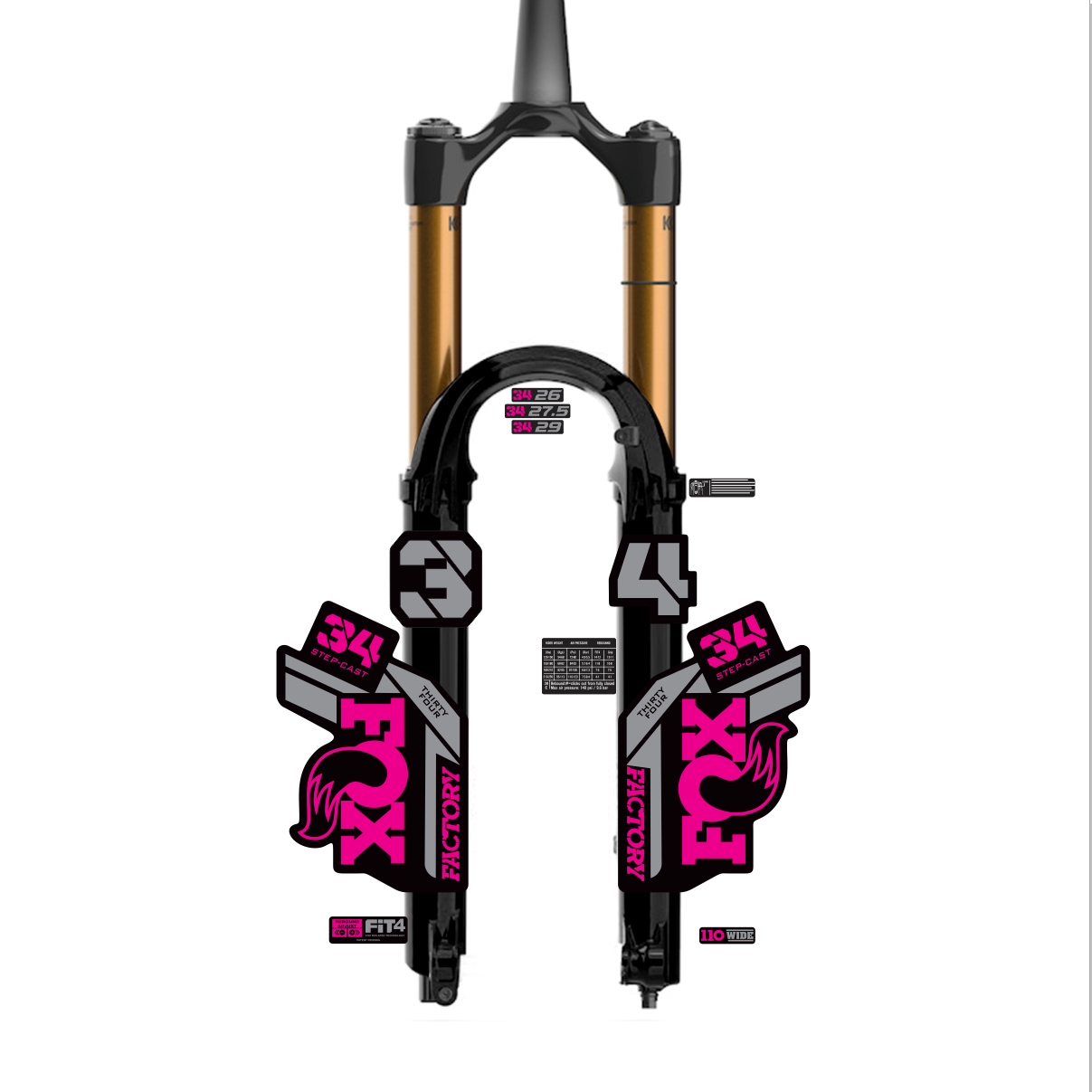 tem decal dán phuộc xe đạp địa hình Fox kashima  34 2021 (1) | cheetahdecals.com