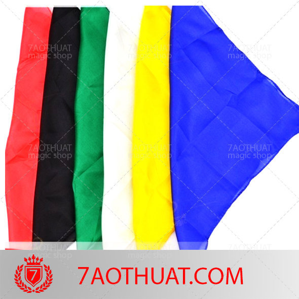Phụ kiện ảo thuật : khăn lụa tơ tằm diễn ảo thuật 45 cm