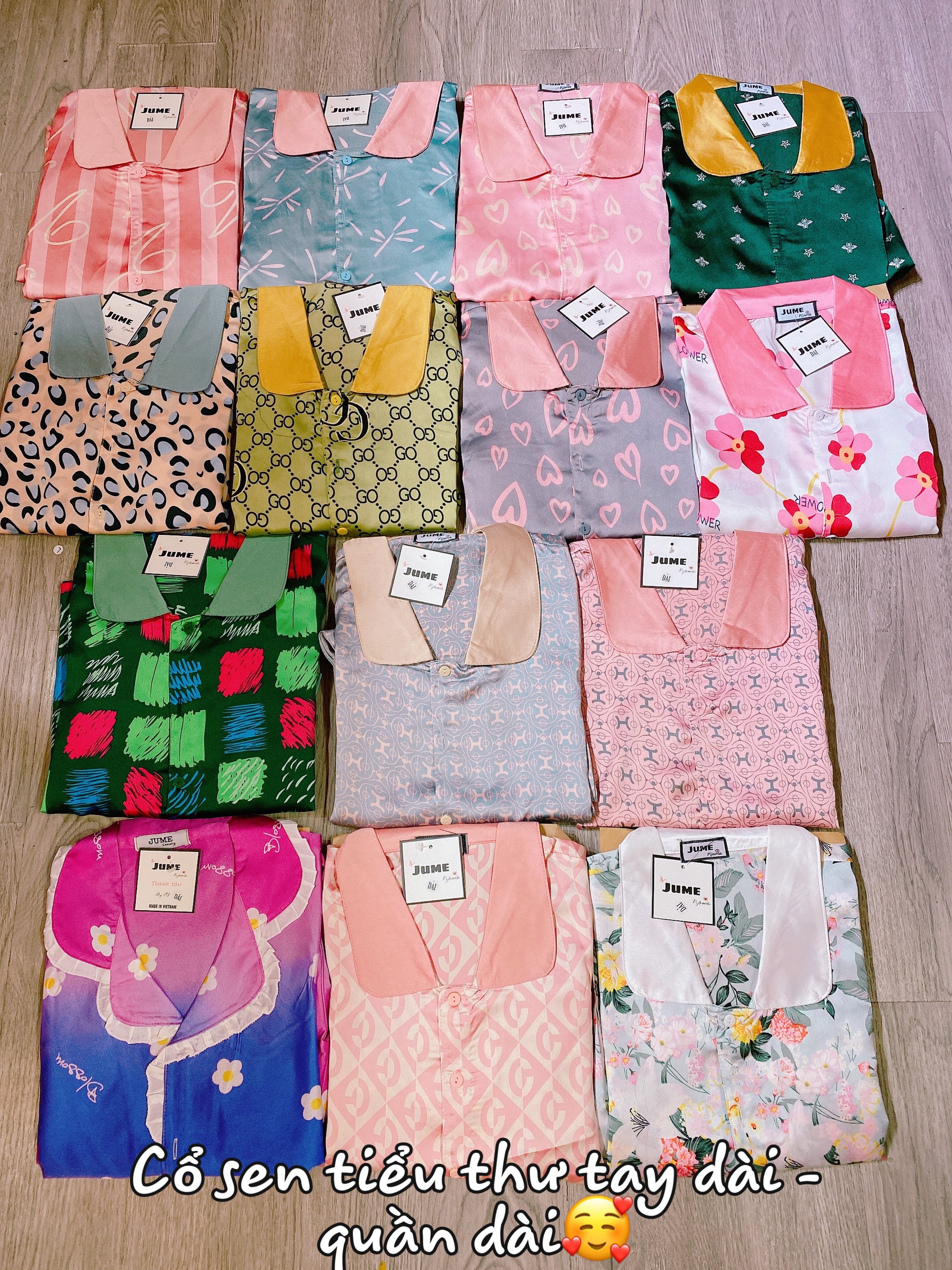 Bộ pijama Lụa Jume Tay Ngắn Quần Dài