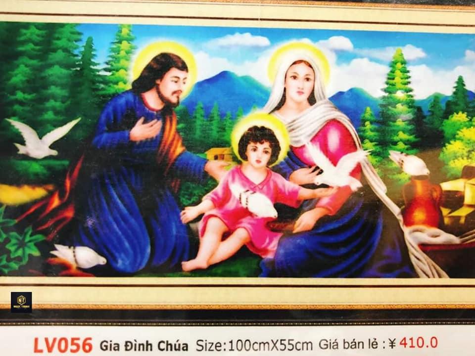 Tranh đính đá cao cấp Gia đình Chúa LV056