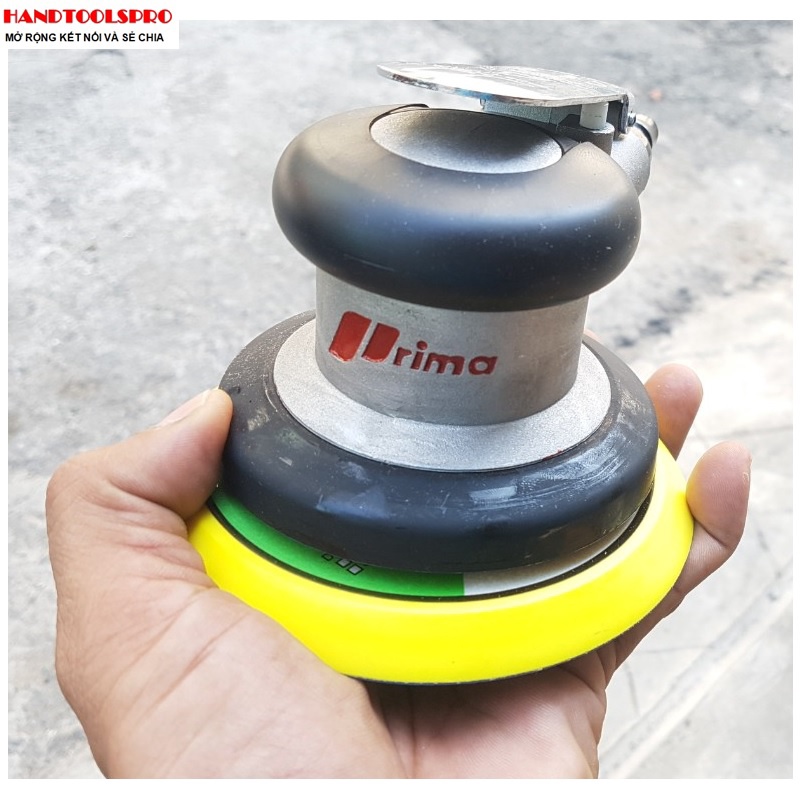 Máy chà nhám hơi tròn siêu khỏe 125mm Prima (đế trơn)