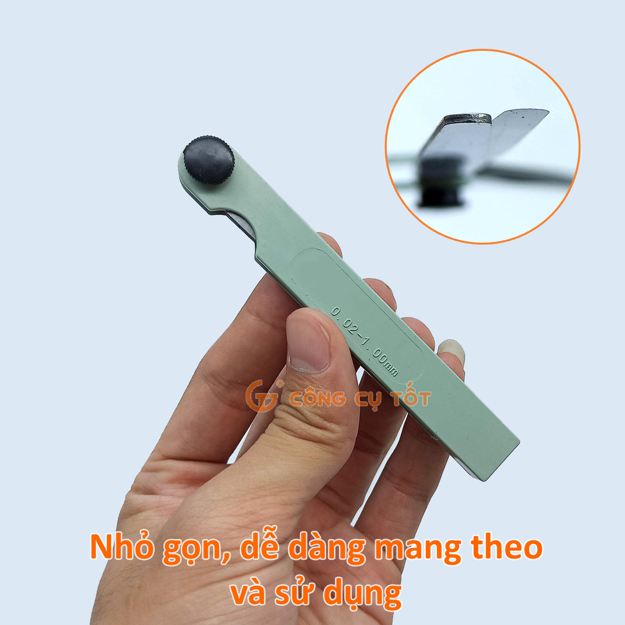 Thước căn lá - thước đo khe hở 17 lá 0.02-1mm