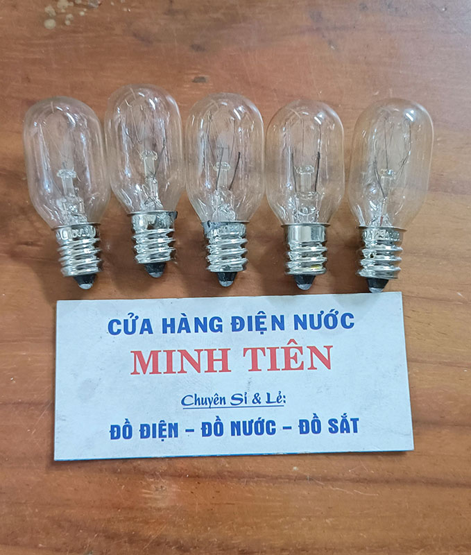 Bóng đèn tủ lạnh, máy may điện 220V dùng cho đuôi E12