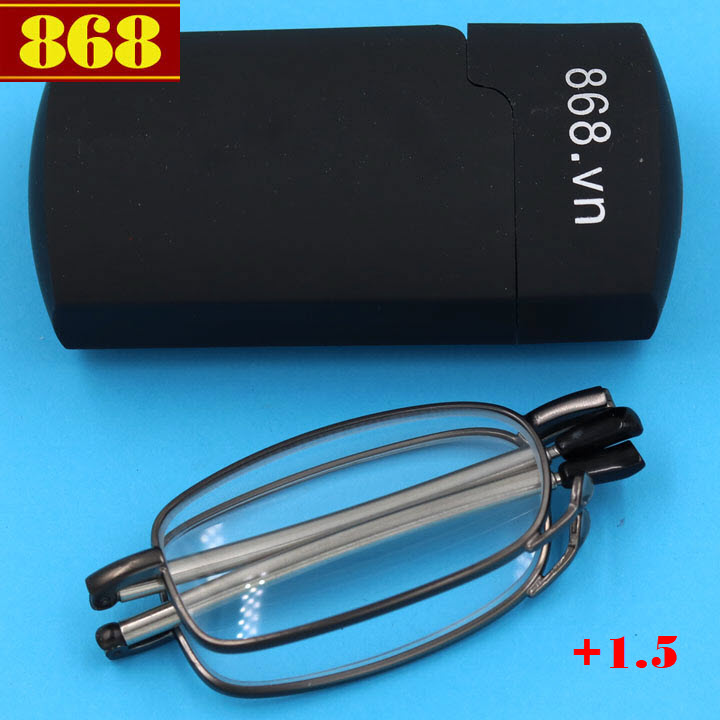 Kính gập 868 màu xám tròng lão 1.5 độ