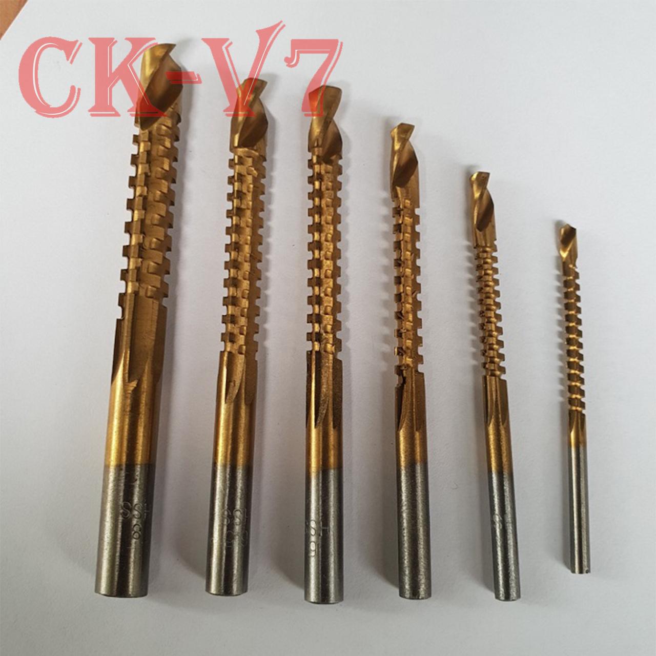 Bộ 6 Mũi Khoan Răng Cưa Phủ Titanium