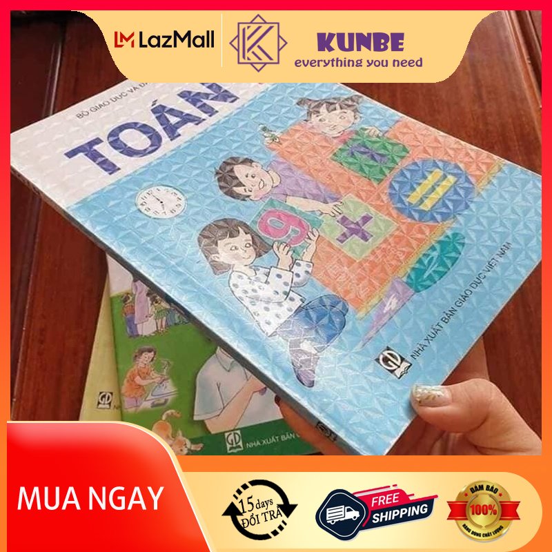 Combo 10 Tờ Decal Bọc Sách Vở Sách Giáo Khoa KUNBE Chống Nước Chống Rách