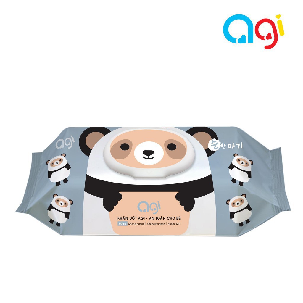 [HCM]Khăn Giấy Ướt Agi 80 Tờ Không Mùi