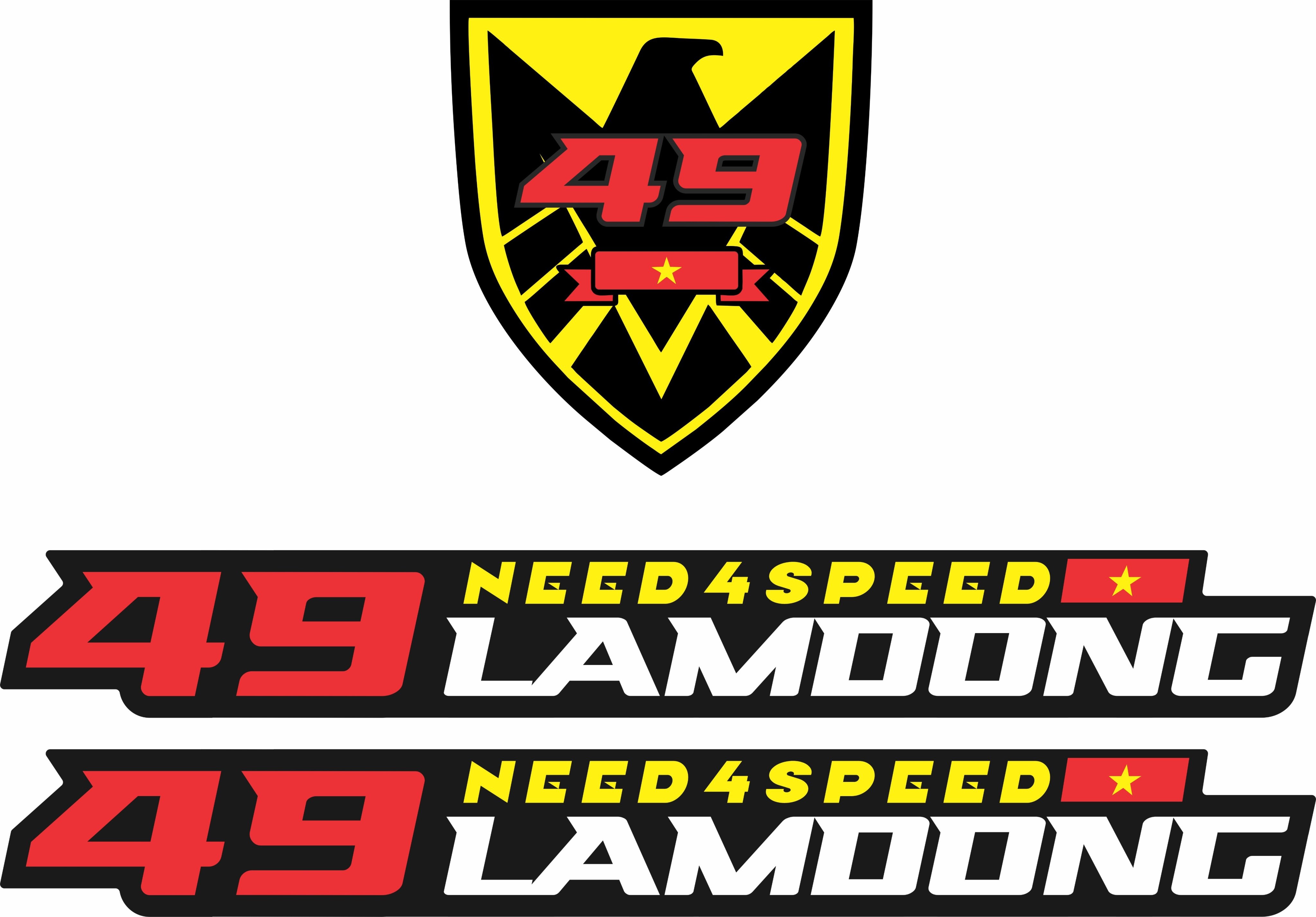 TEM DECAL PHẢN QUANG NEED 4 SPEED 63 TỈNH THÀNH ÔTÔ, XE MÁY
