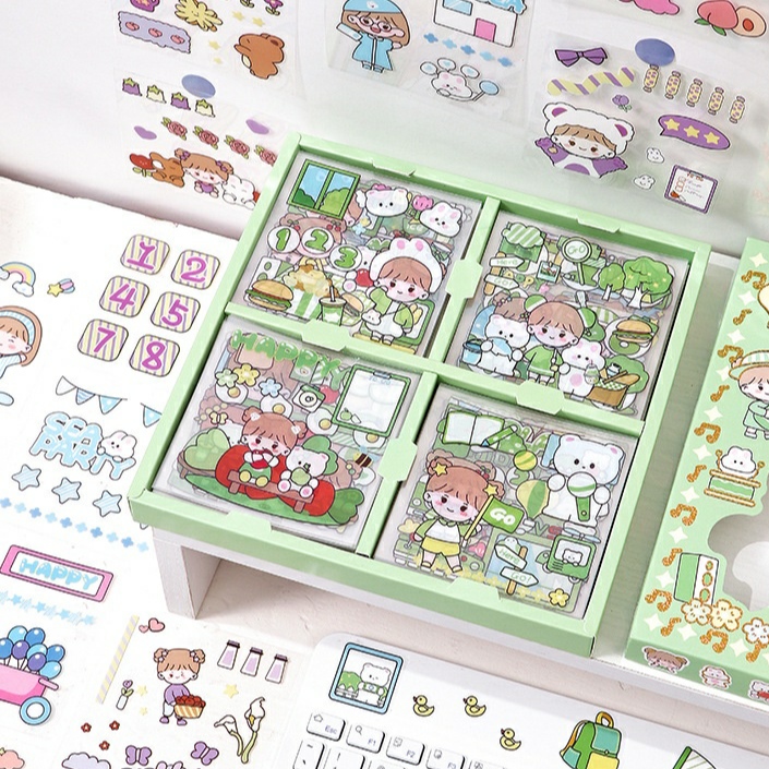 Sticker dán nhãn dùng để trang trí, làm sổ, bình nước