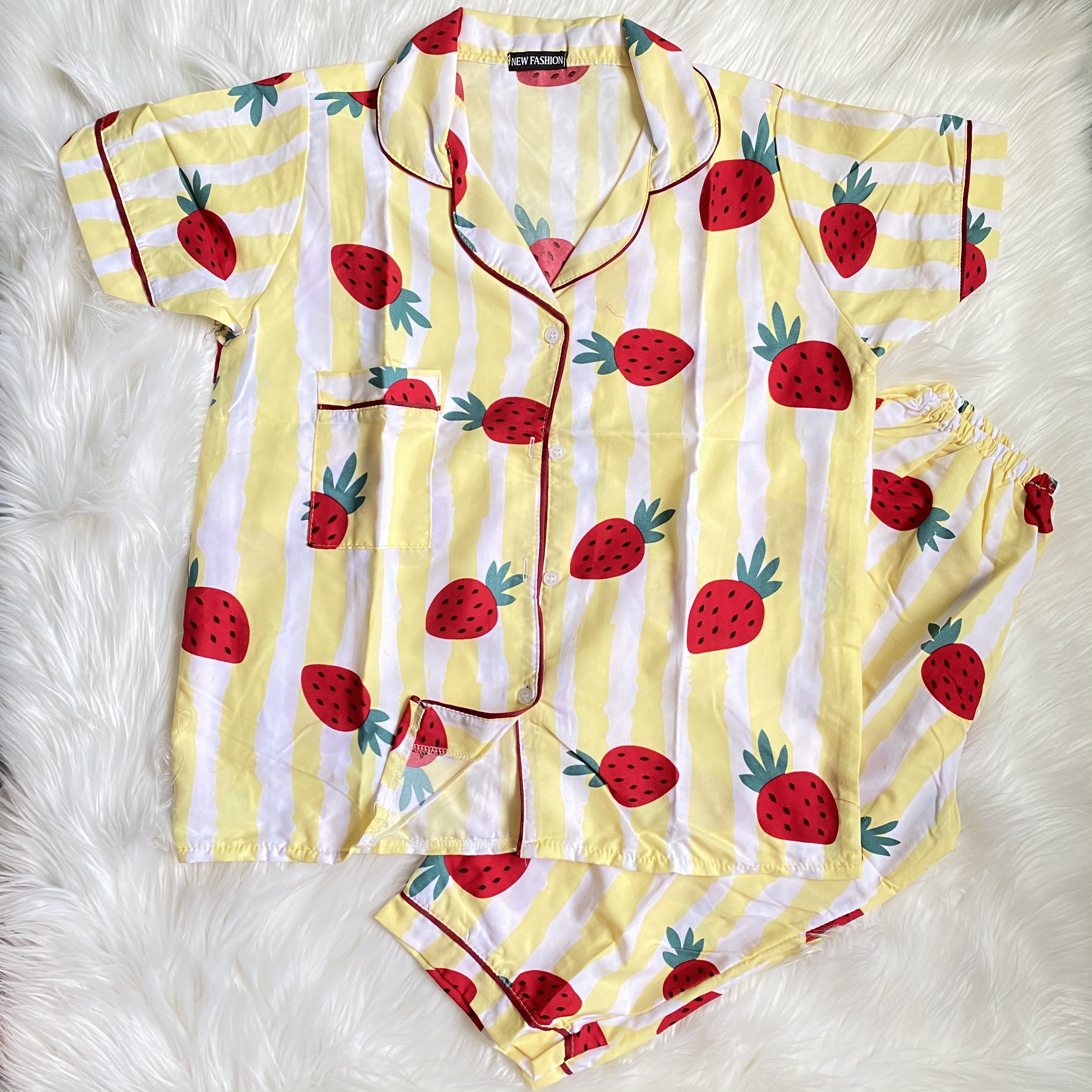 Đồ bộ pijama lửng kate. Ảnh thật. đồ bộ kate lửng. Đồ bộ lửng pijama.
