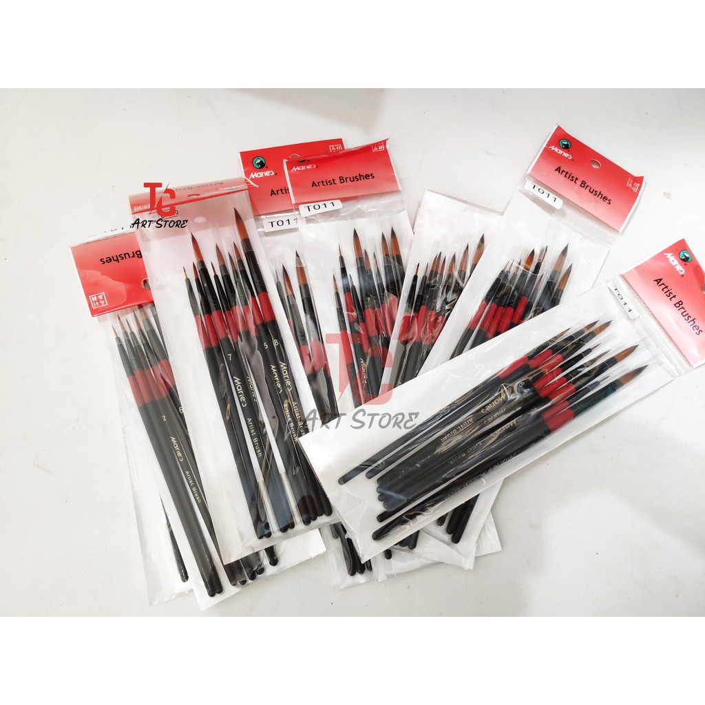 Bộ 8 Cọ Tỉa Nét, Cọ Bút Lông T011 Marie'S ( Cọ Lông Mềm, Đầu Tròn Nhọn )