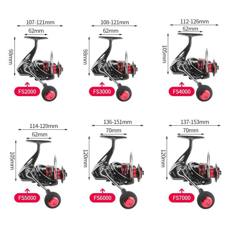 Máy câu - Máy câu cá kim loại DEUKIO FS2000-7000