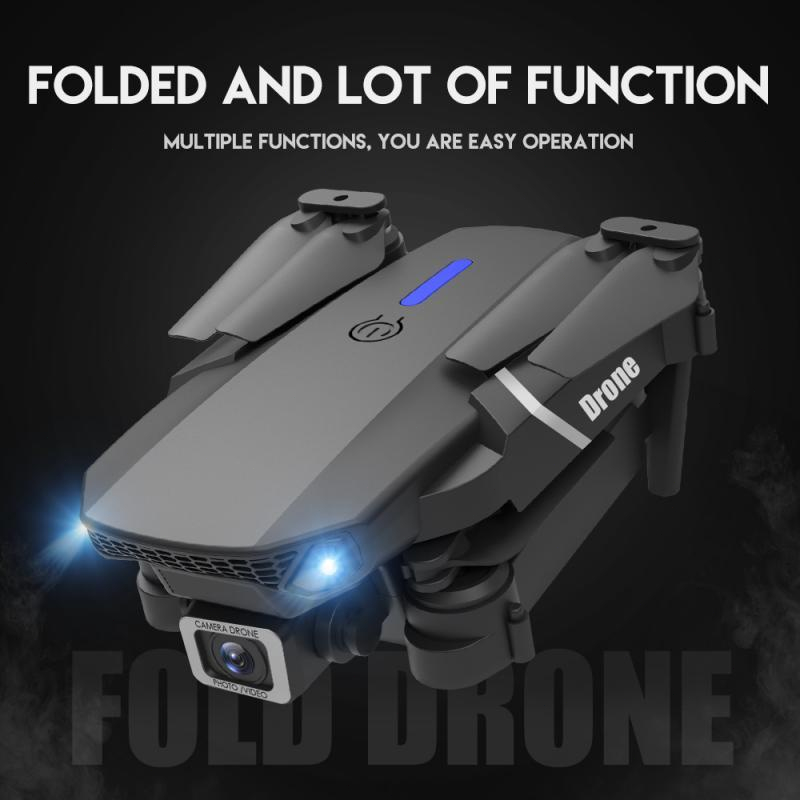 Flaycam, Máy Bay Điều Khiển Từ Xa E88 Pro Drone 4K HD Camera Kép Có Định Vị 1080P WiFi Tặng Kèm Pin Dự Phòng