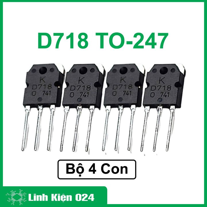 Combo 4 transistor d718 to-247 trans npn 8a 120v