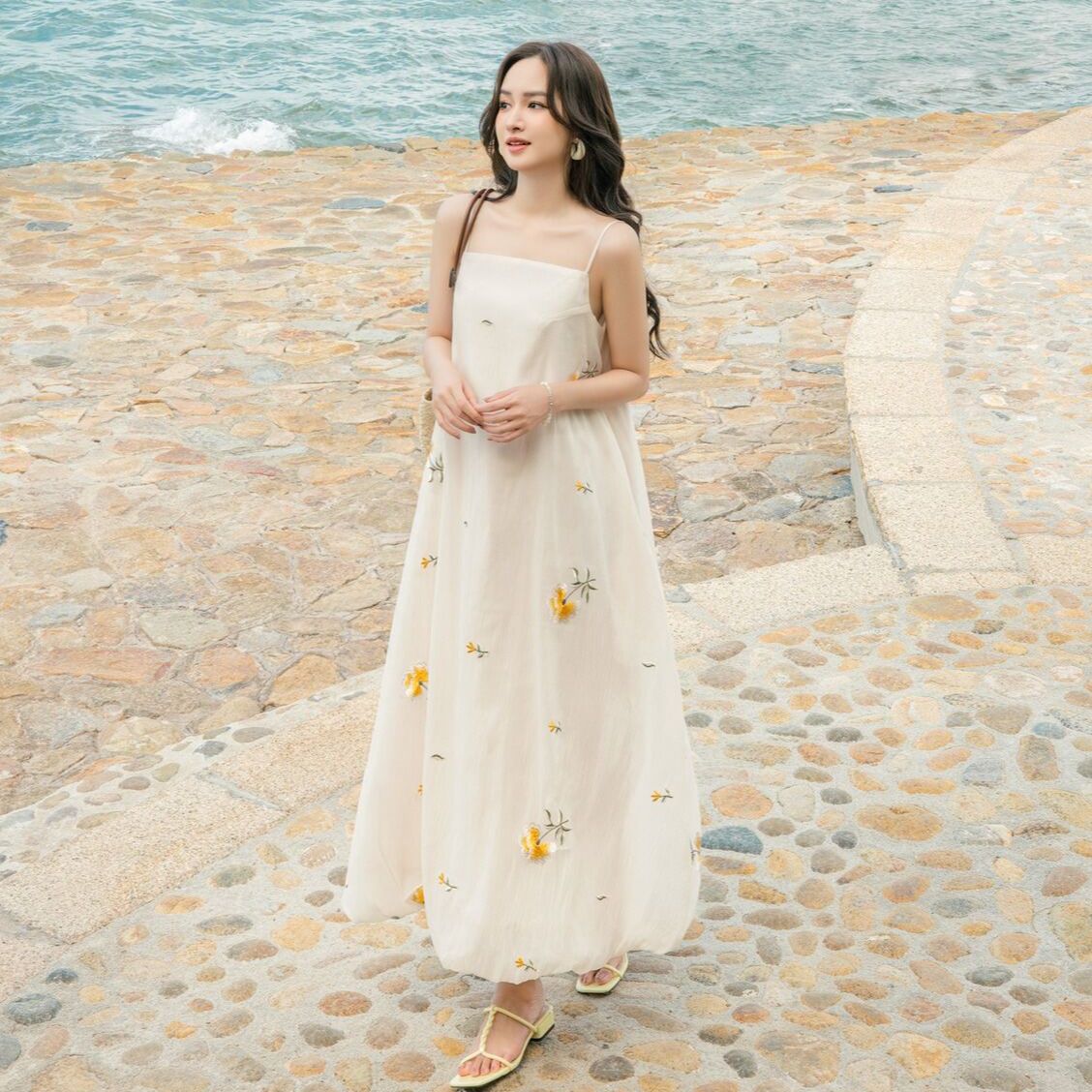 OLV - Đầm kiểu bí hoa suông Dress nhiều màu