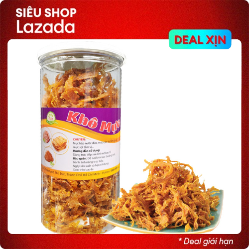 KHÔ MỰC SỢI THƠM NGON MÓN ĂN VẶT GIÁ RẺ 100g