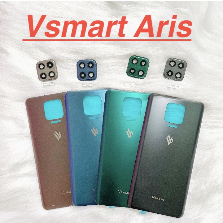 Nắp lưng sau vsmart aris zin new kính camera bảo vệ, ốp vỏ mặt sau linh kiện thay thế
