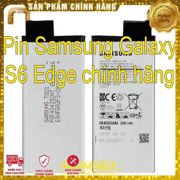 Pin samsung galaxy s6 edge eb-bg925abe 2600mah zin + tặng siêu dán pin