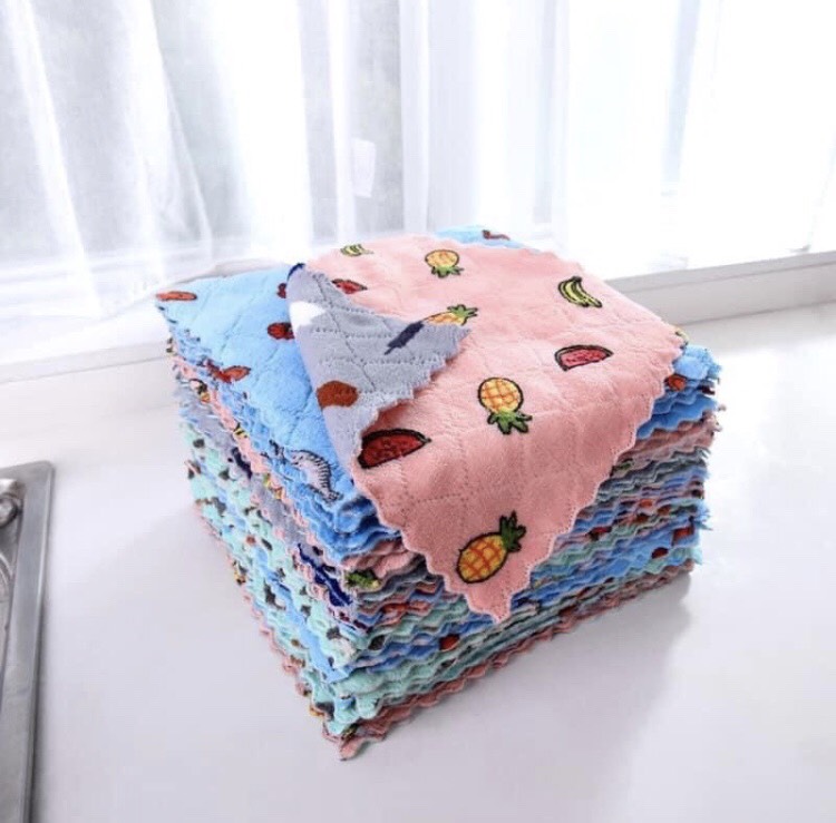 Set 10 khăn đa năng lau nha bếp mẫu mới ( giao màu ngẫu nhiên)
