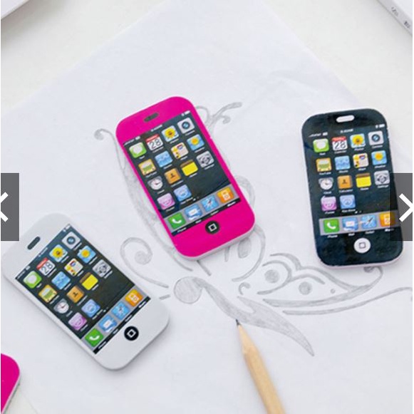 Gôm tẩy mini hình điện thoại iphone hoạt hình sáng tạo đáng yêu