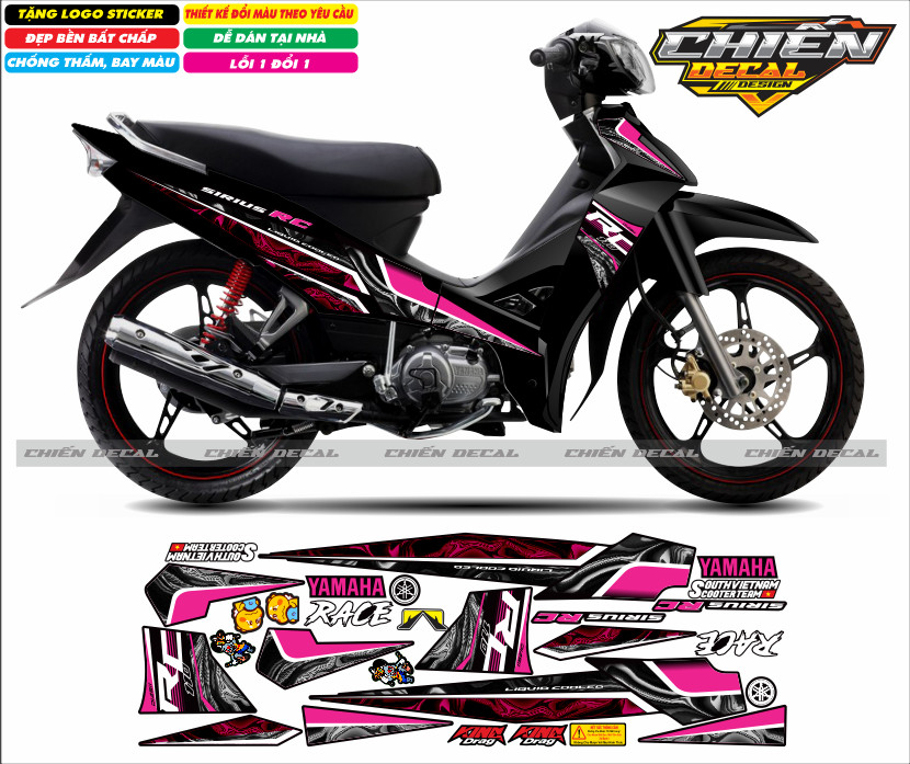 Tem rời sirius 110cc 50cc RC mẫu mới 2023 nhiều mẫu lựa chọn
