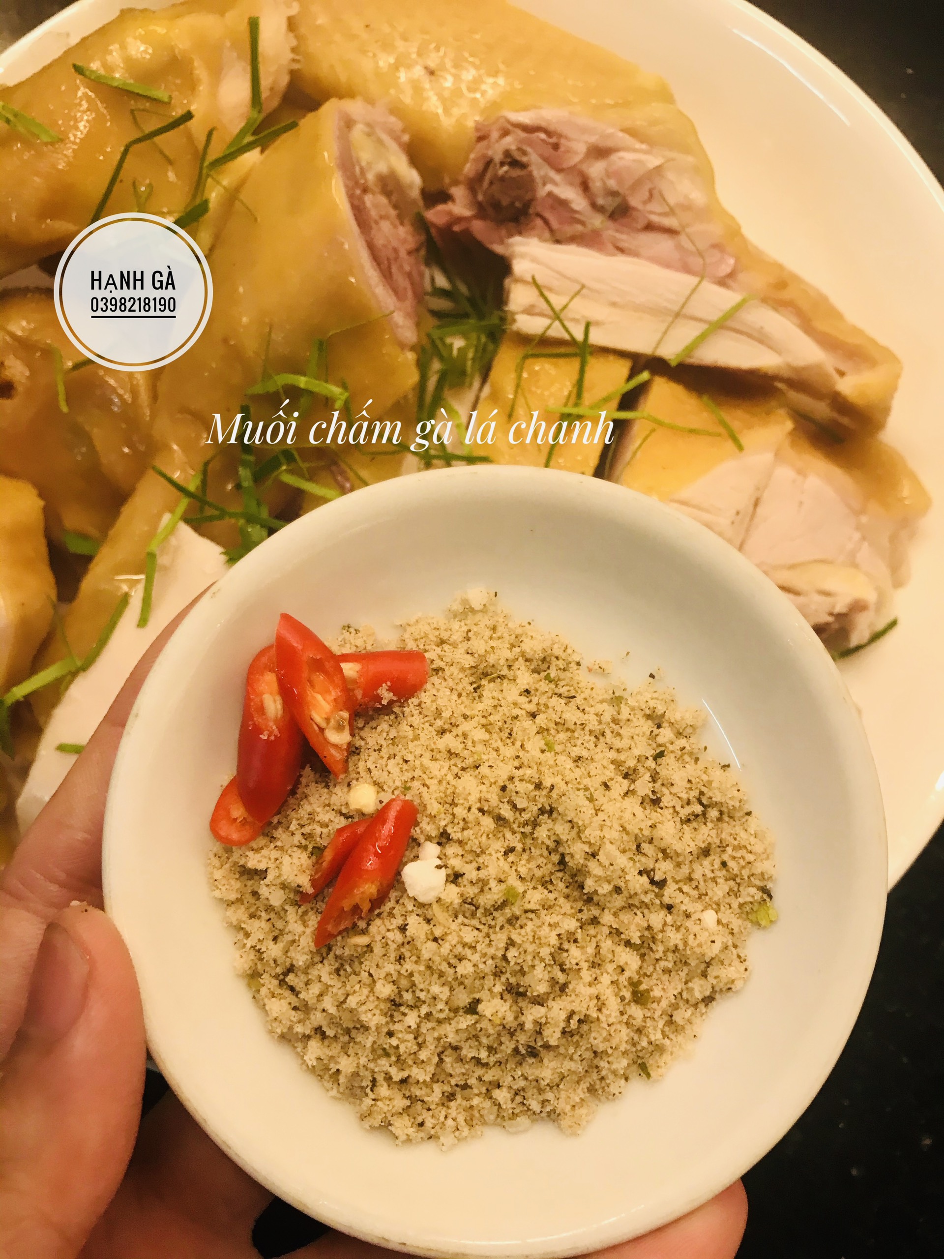 muối chấm gà lá chanh nhà làm 1