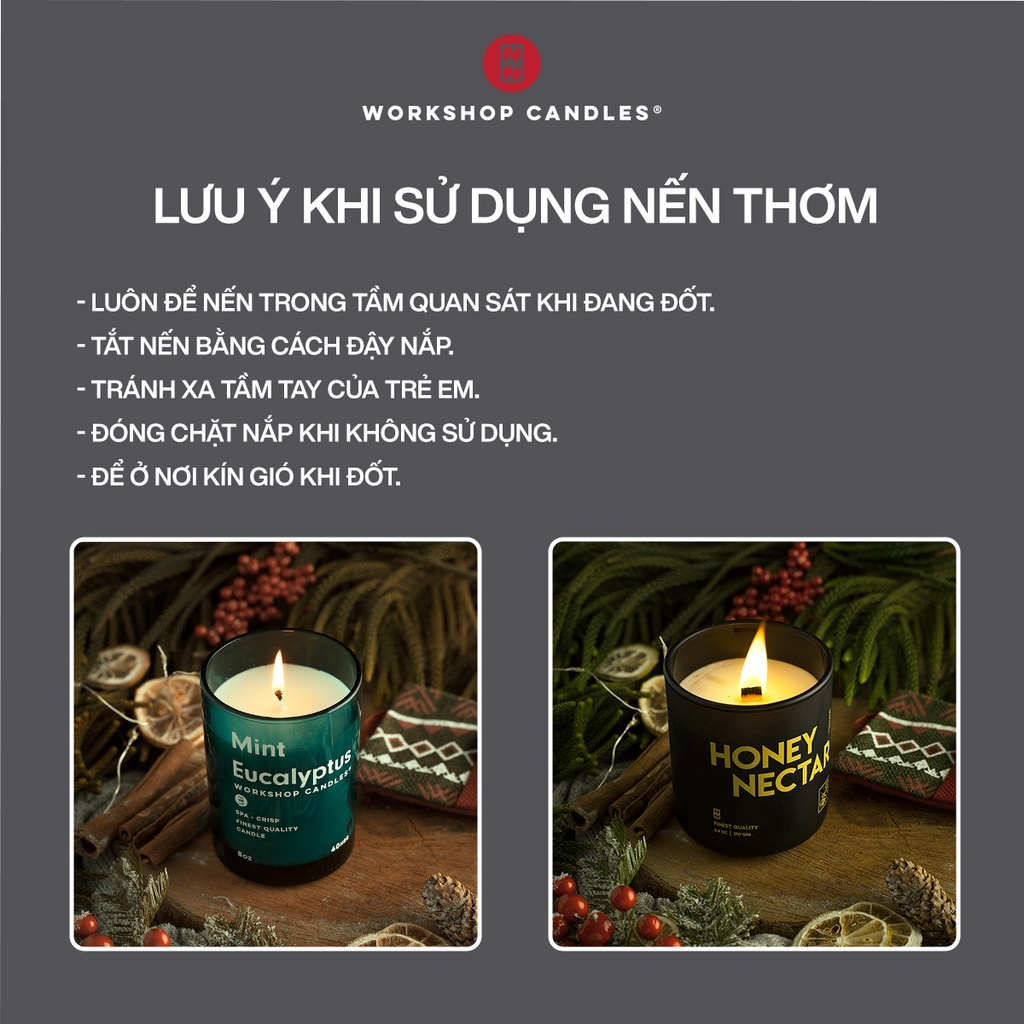 Bộ sưu tập Nến thơm limited 13oz Workshop Candles