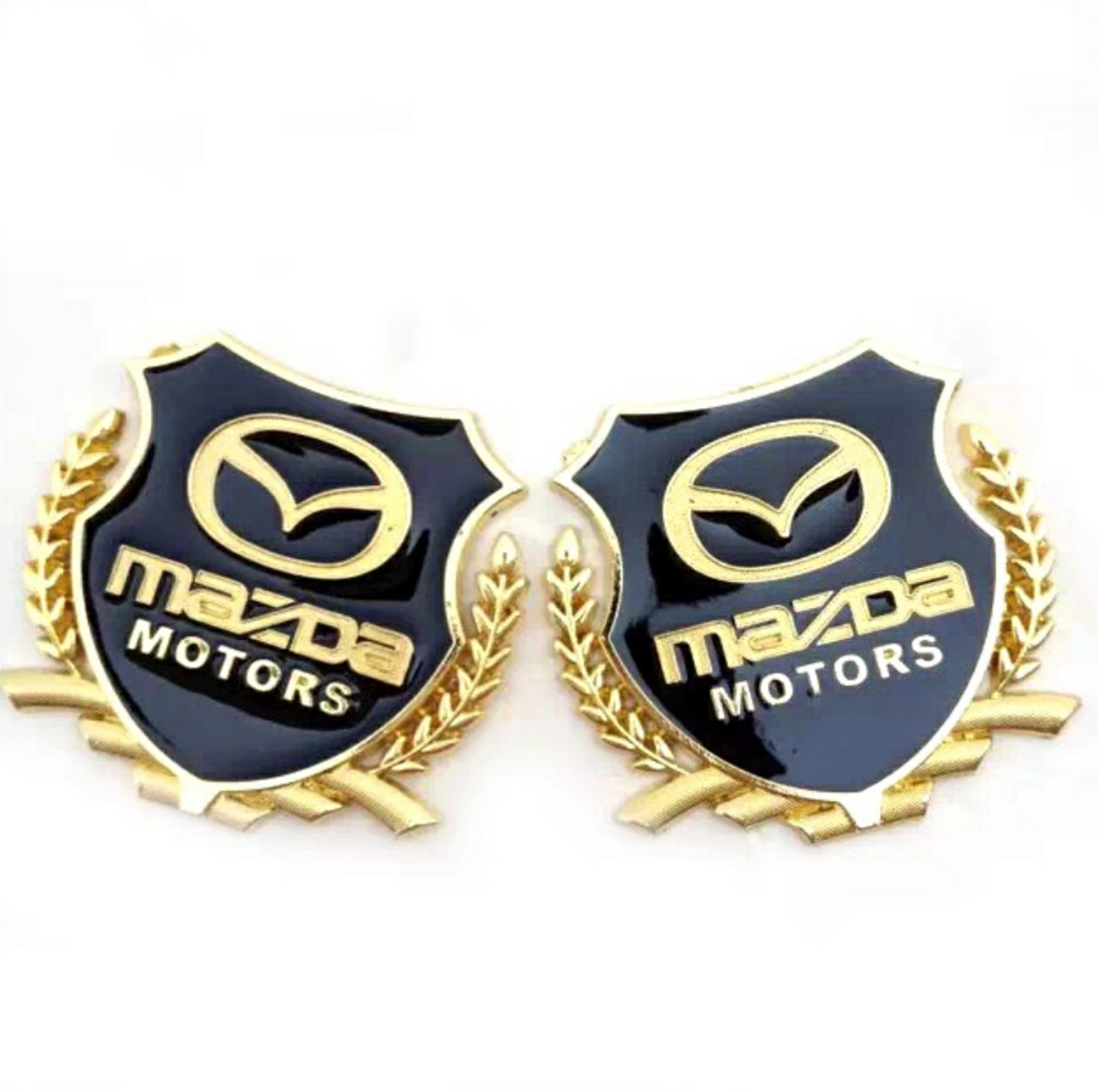 Bộ 02 Chiếc Logo Bông Lúa Trang Trí Ô Tô Xe Máy