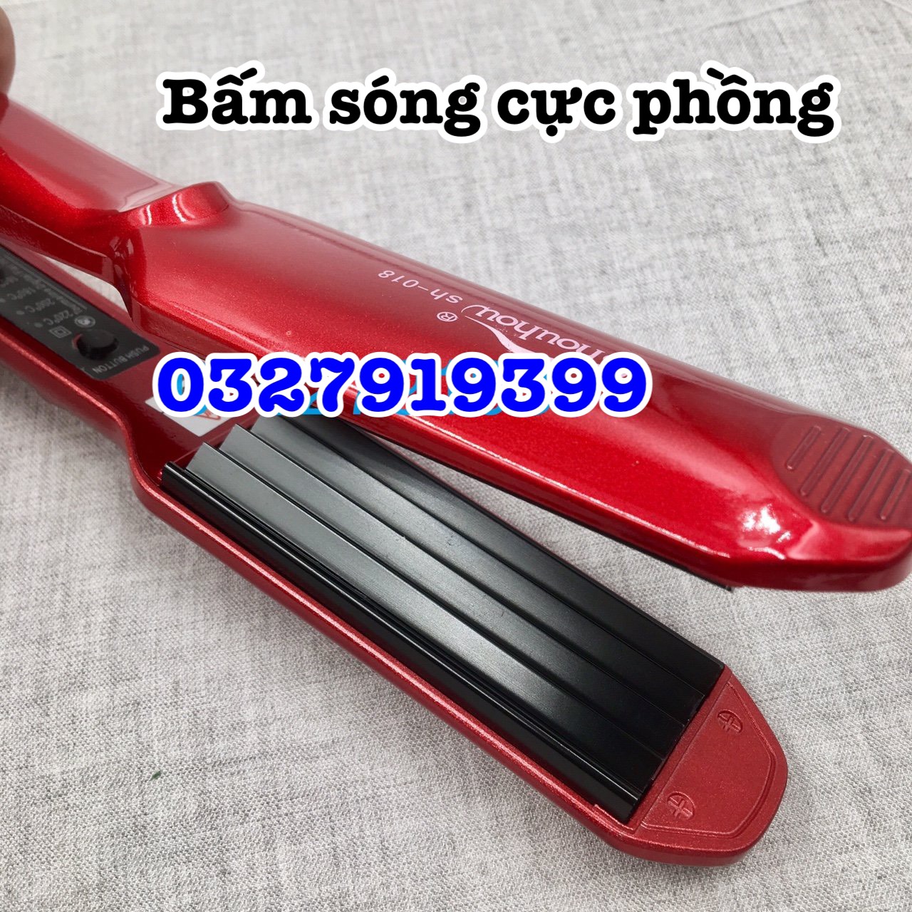 Shouhow Máy bấm tóc HQ 018 cao cấp, 5 mức chỉnh nhiệt 140-220°C, bề mặt hợp kim chống dính, dây xoay 360°, kích thước 27cm x 3,8cm, công suất 45W-80W, bảo hành 03 tháng