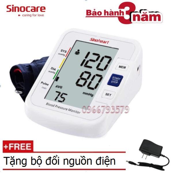 Máy đo huyết áp bắp tay Sinoheart BA-801+ Tặng bộ đổi nguồn bán chạy