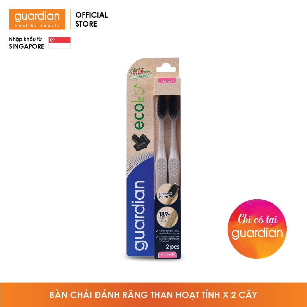[Take-out] Bàn chải đánh răng Guardian Than hoạt tính – 2 cây