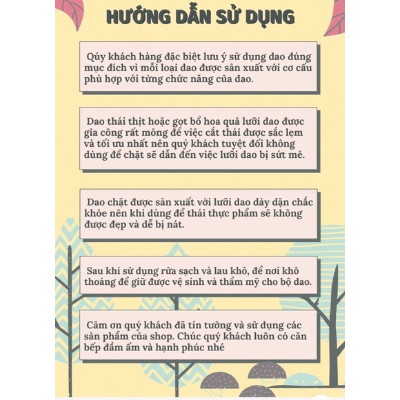 Dao chặt - thái - lọc nhíp ô tô - Dao Lý Nhân
