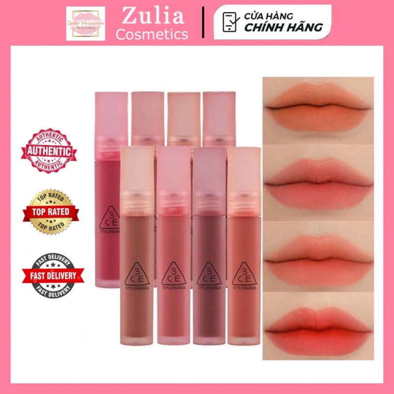 [FREE SHIP] Son 3CE Blur Water Tint Hiệu Ứng Viền Môi
