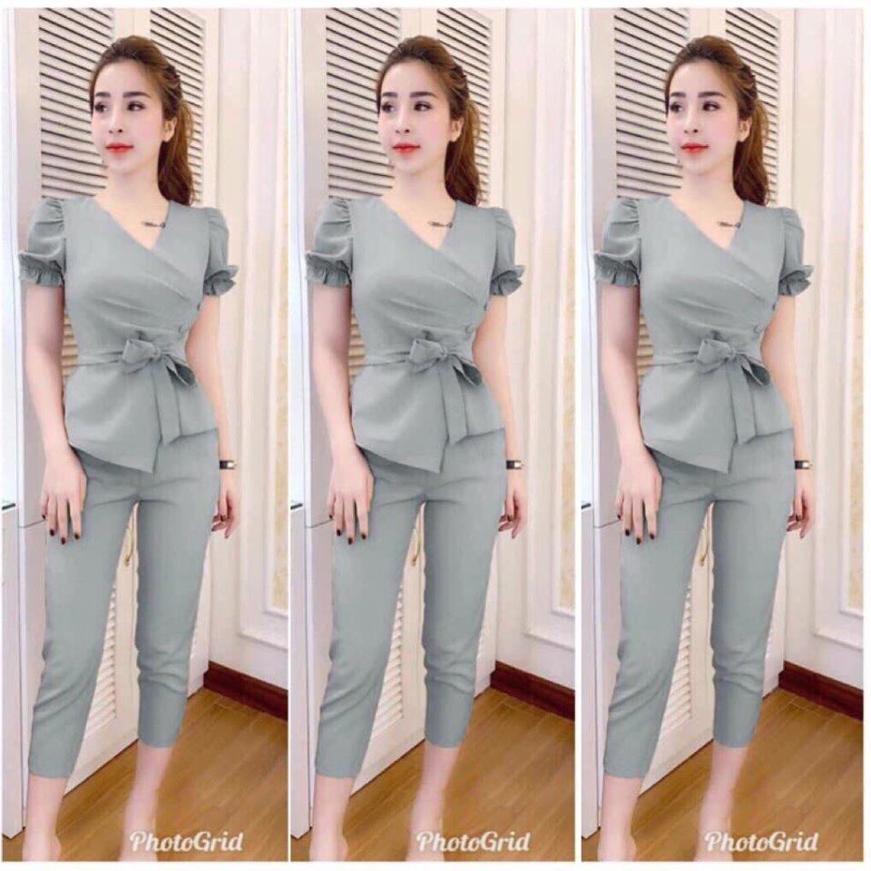 [HCM]SET BỘ THỜI TRANG THẮT NƠ EO DỄ THƯƠNG
