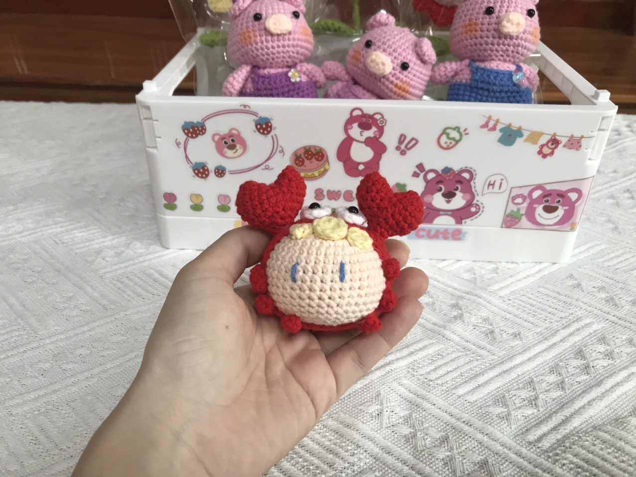 Móc khóa cung hoàng đạo handmade bằng len