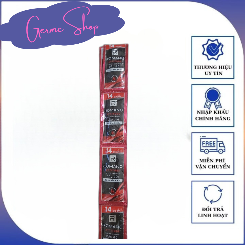 Romano Dây dầu gội Romano (dây 14 gói) đủ màu lựa chọn