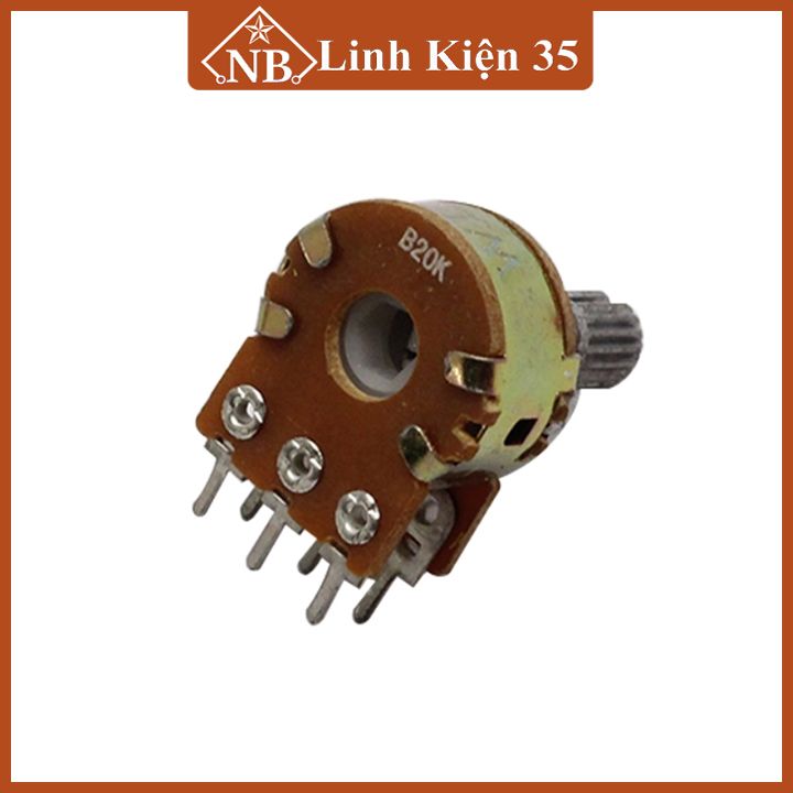 Triết áp đôi 6 chân ( núm chỉnh volume kép chất lượng )