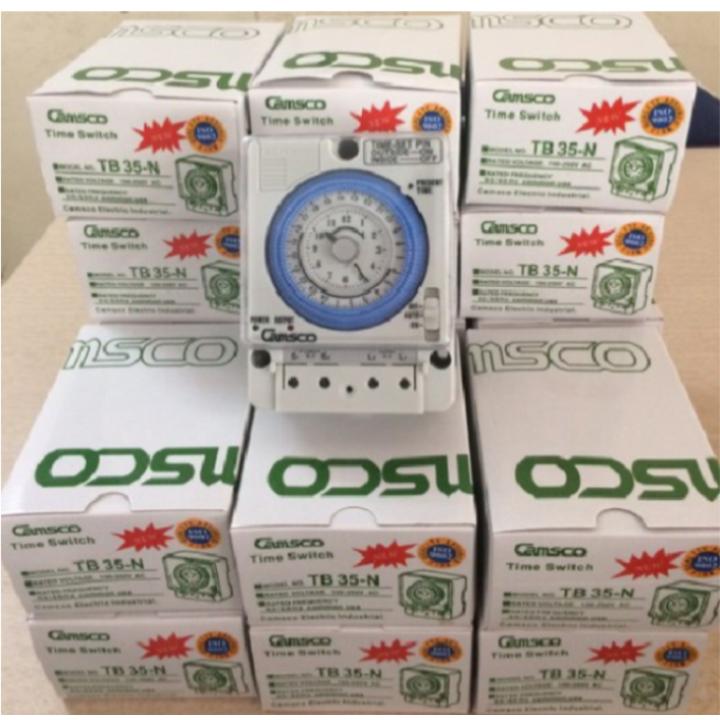 Timer Camsco 24h (Rơ le thời gian 24h camsco) TB35 kèm pin