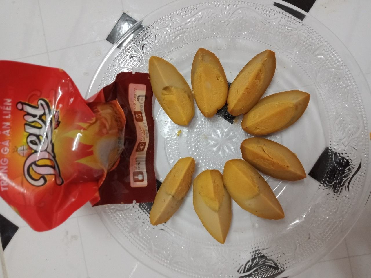 Trứng gà ăn liền Devi combo 10 quả vị thường