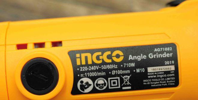 100mm (4inch) Máy mài góc 710W INGCO AG71082