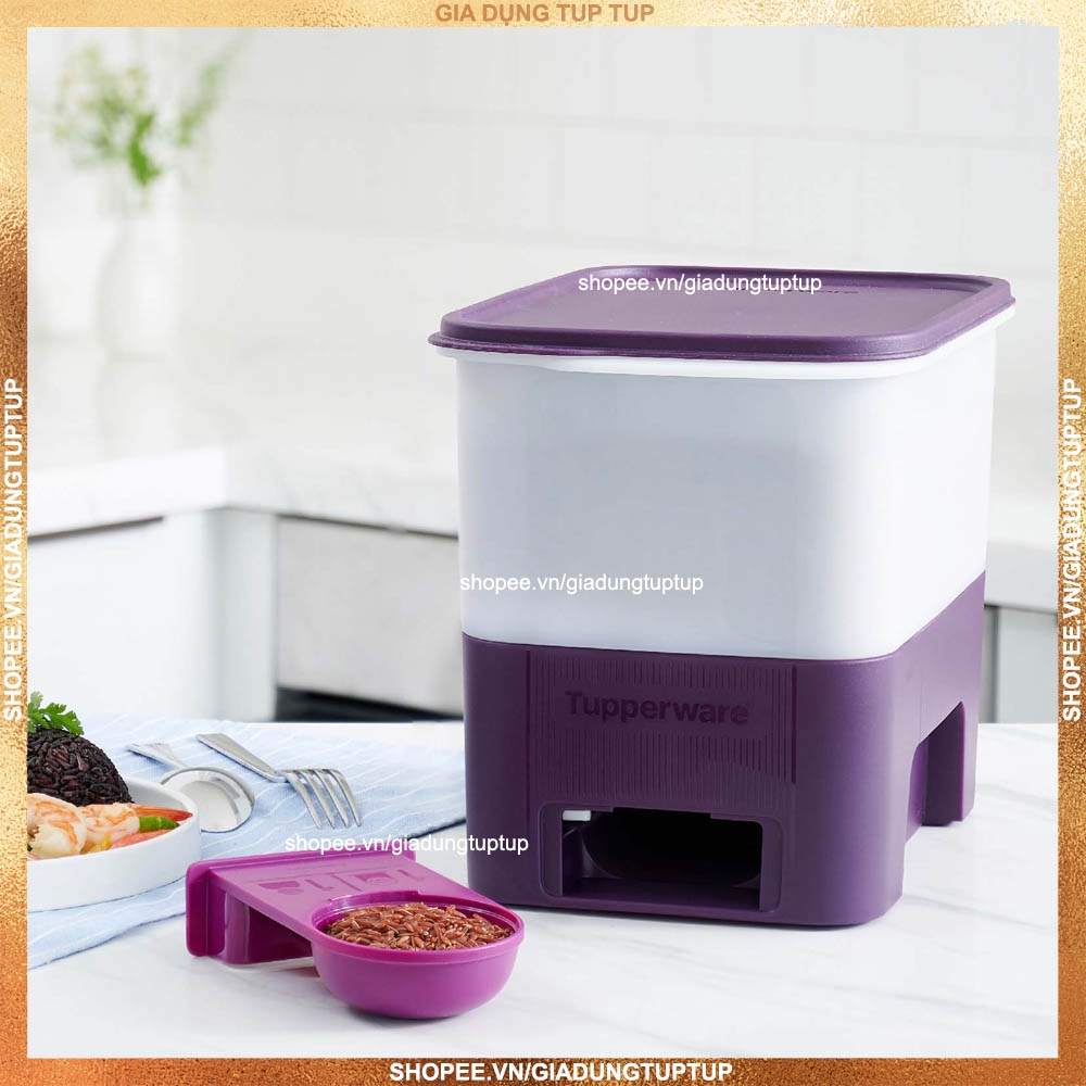 Thùng gạo thông minh Tupperware 5kg/10kg chính hãng