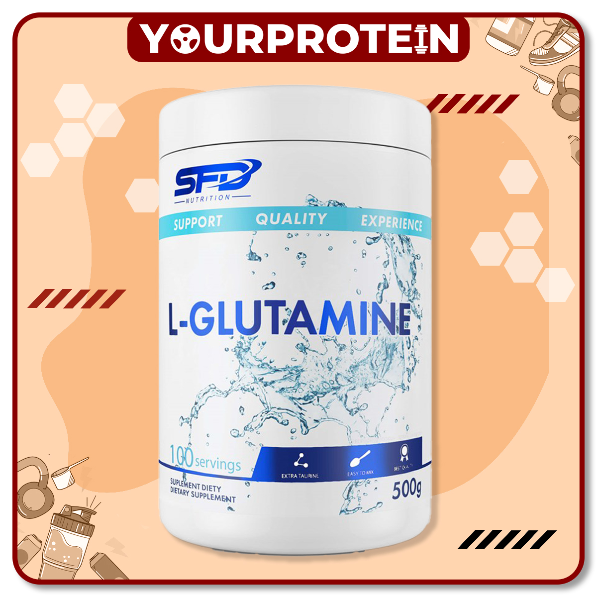 SFD Nutrition L-Glutamine 500g