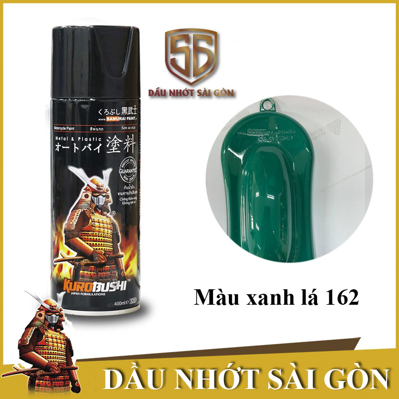 Samurai 162 - chai sơn xịt xe máy màu xanh lá 27/162