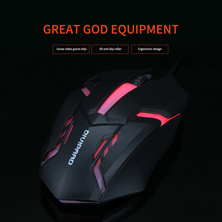 Chuột game thủ có dây Divipard OP-20 đèn led